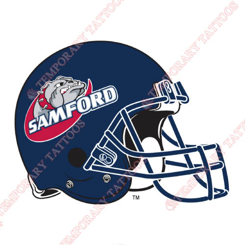 Samford Bulldogs Customize Temporary Tattoos Stickers NO.6094